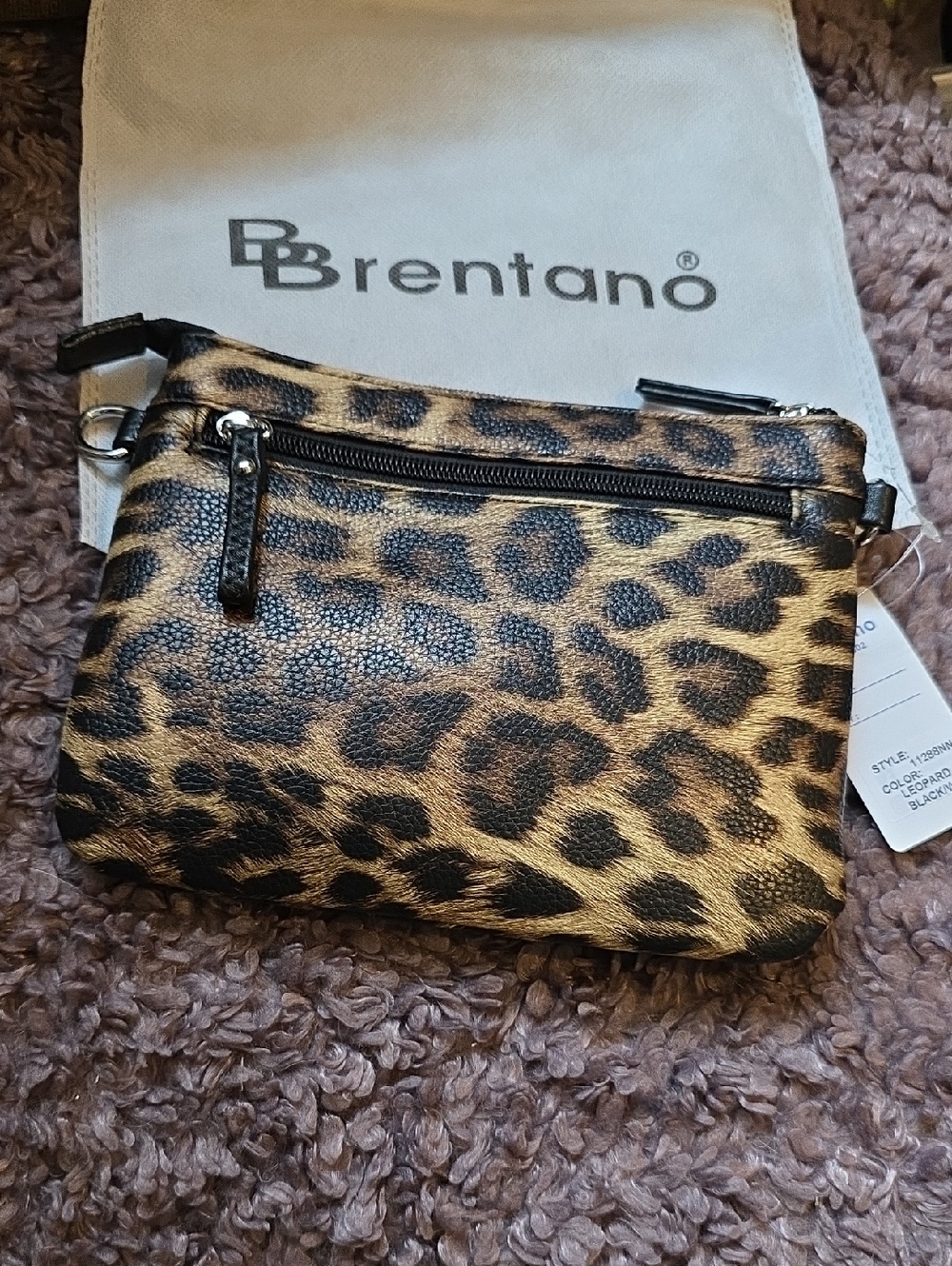 Brentano Leopard Print Crossbody Bag - NWT